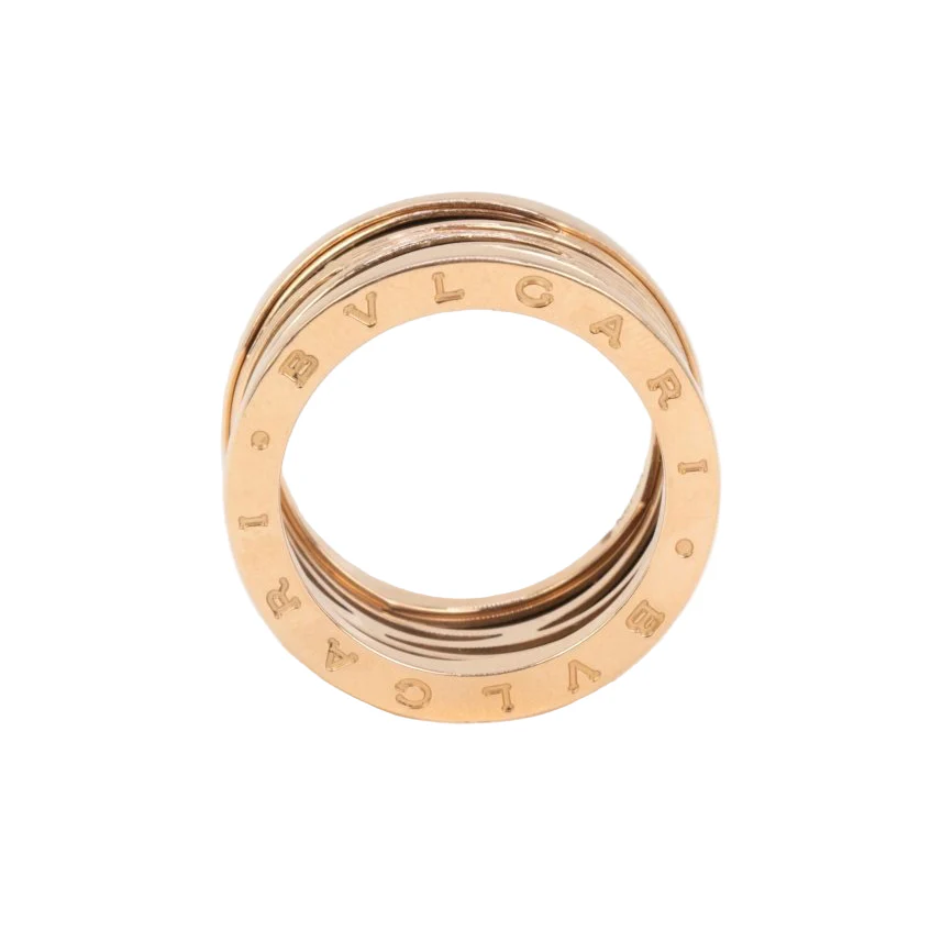BULGARI headband ring by ZAHA HADID "B.zero1 Design Legend" in rose gold and black ceramic - Image 4