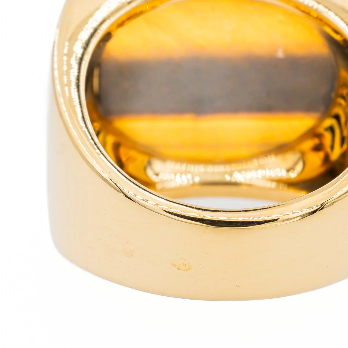 CARTIER ring, "Yjing", in yellow Gold and Tiger's Eye - Image 7