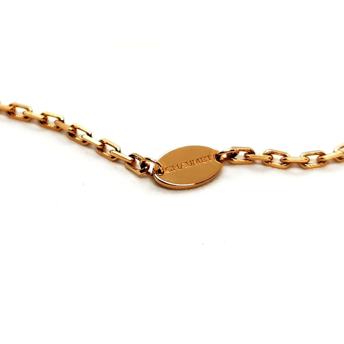 CHAUMET “Jeux de liens” long necklace in pink gold, mother-of-pearl and diamonds - Image 8