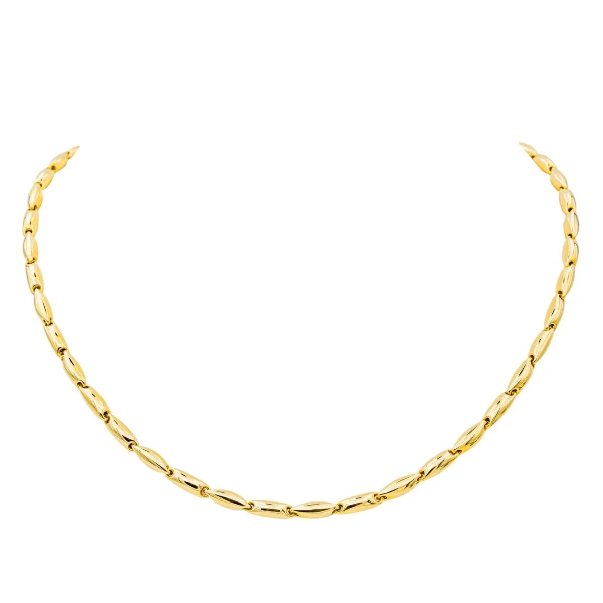 Necklace CHIMENTO "Bamboo Classique" chain in yellow gold - Image 3
