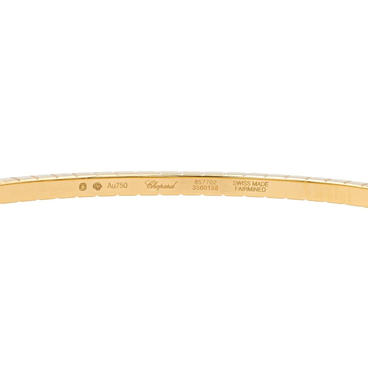 Bracelet CHOPARD "Ice Cube" bezel in yellow gold and diamonds - Image 4