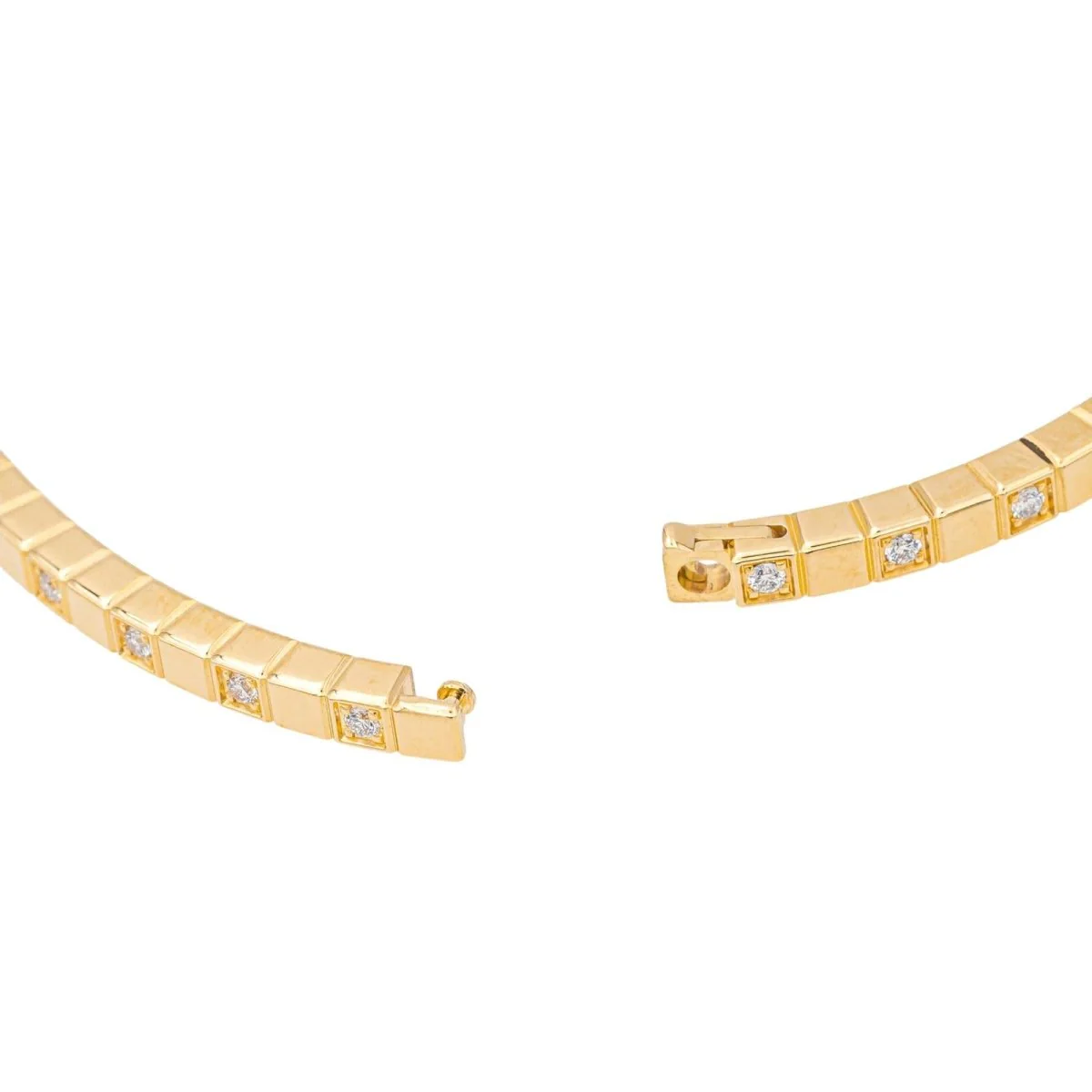 Bracelet CHOPARD "Ice Cube" bezel in yellow gold and diamonds - Image 5