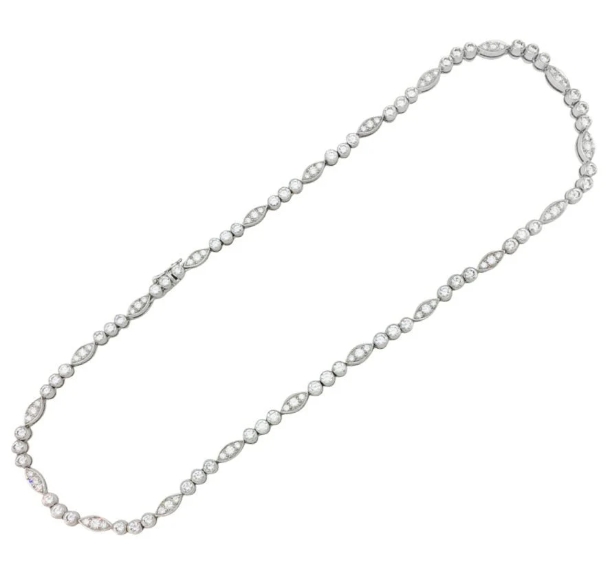 CARTIER “Dentelle” necklace in platinum, white gold and diamonds - Image 3