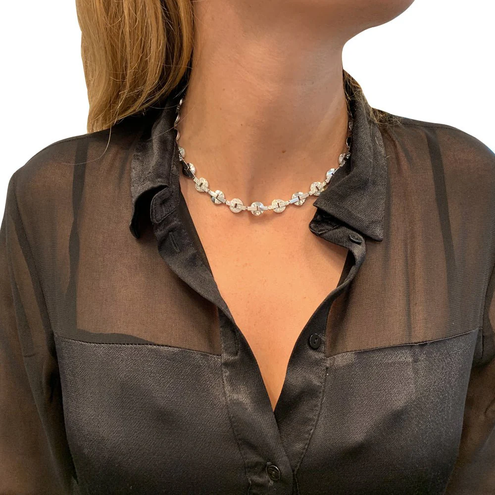 CARTIER “Himalia” model necklace in white gold, diamonds - Image 3