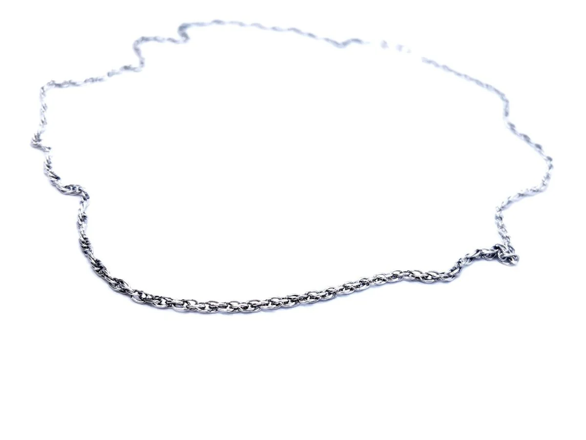 White Gold Chain Necklace - Image 5