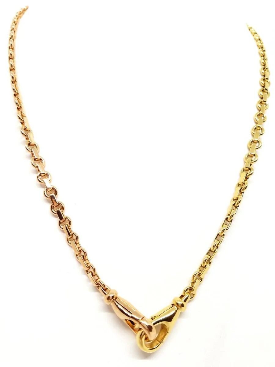 Two-tone chain necklace in 2 golds - Image 2