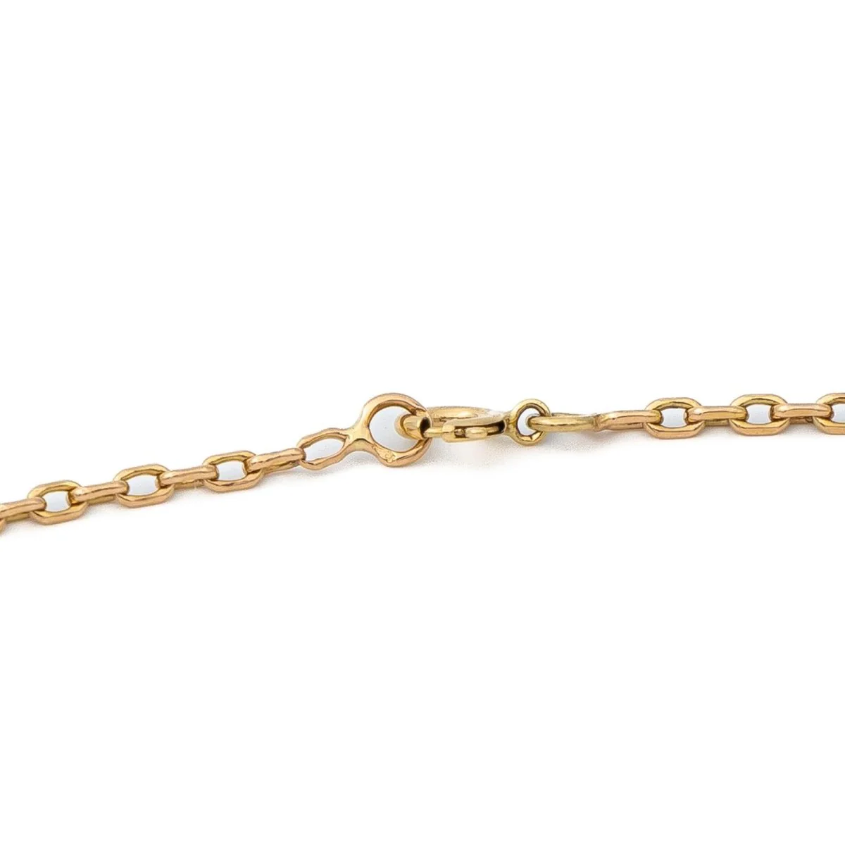 Cable link chain necklace in yellow gold - Image 3