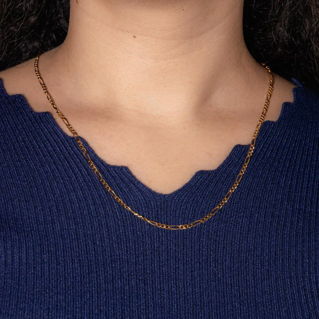 Yellow gold chain necklace - Image 2