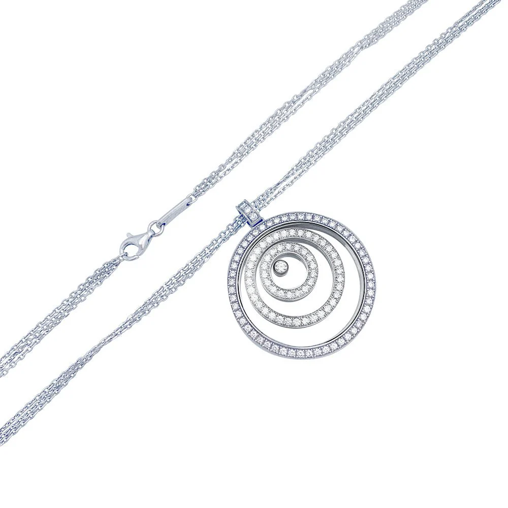 Chopard necklace, “Happy Spirit”, white gold, diamonds. - Image 3