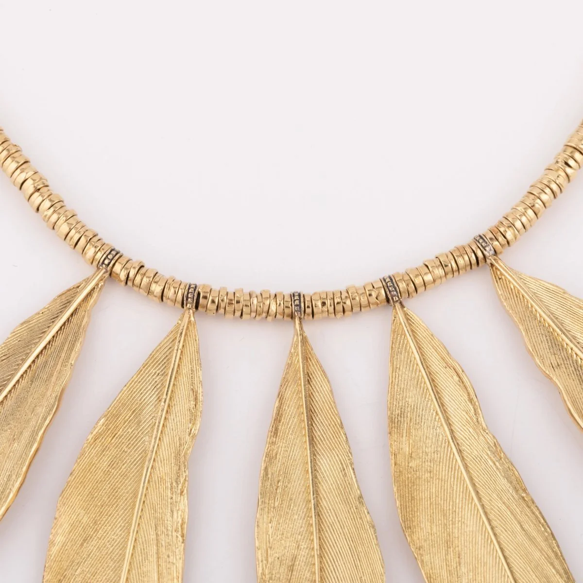 H.Stern gold necklace forming gold feathers - Image 3