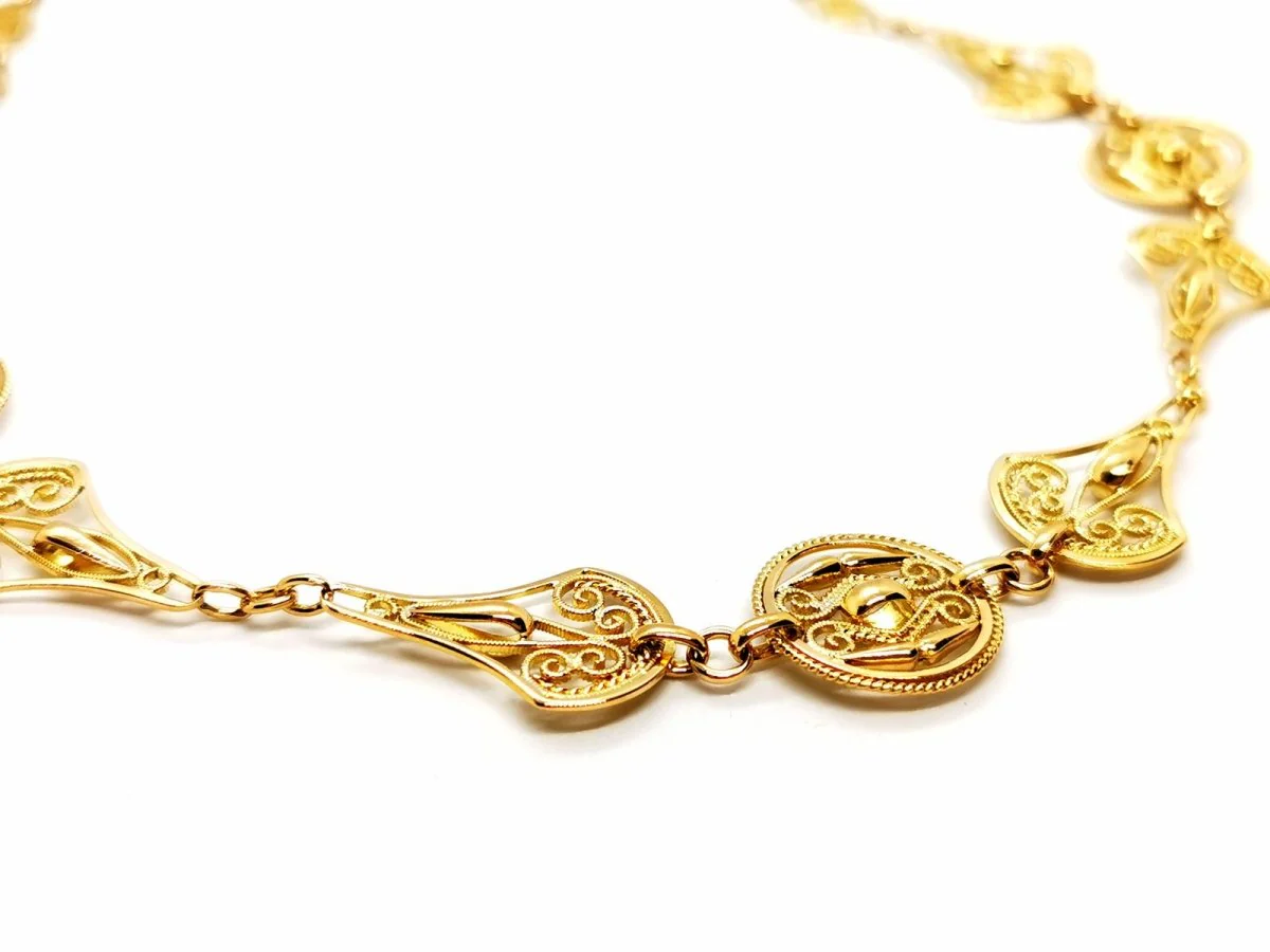 Filigree Necklace Yellow Gold - Image 10