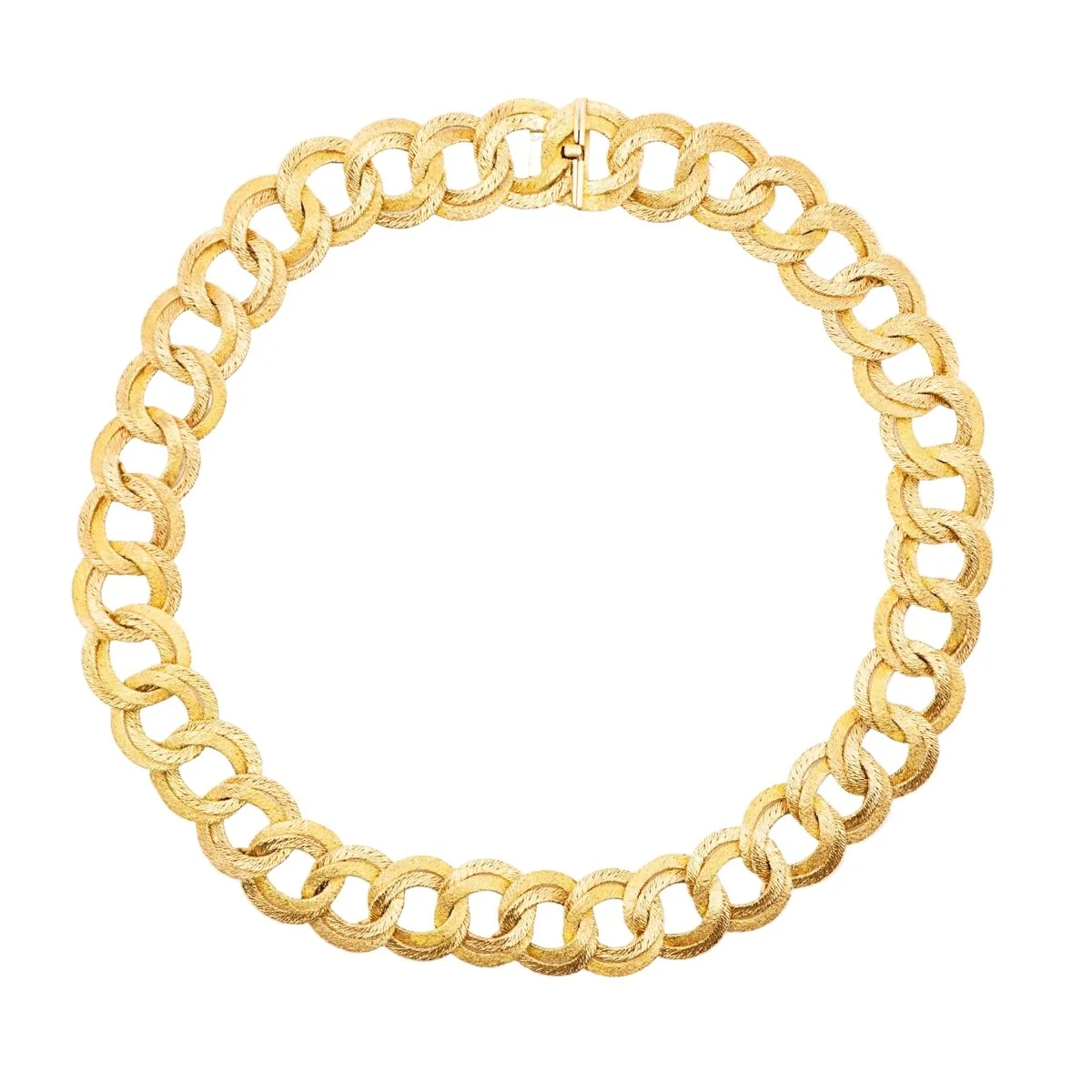 GEORGES LENFANT link necklace in yellow gold