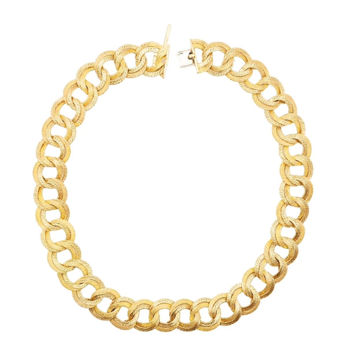 GEORGES LENFANT link necklace in yellow gold - Image 3