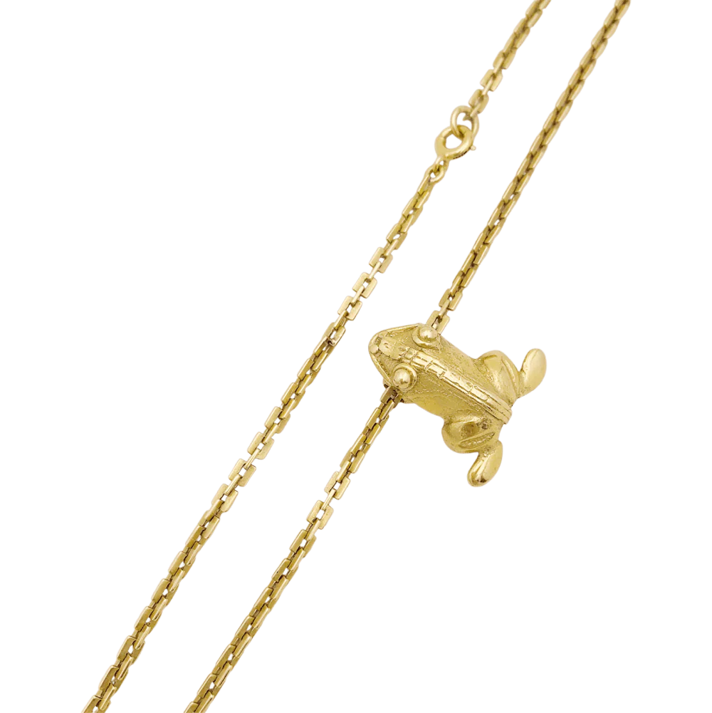 Yellow gold pendant necklace - Image 3