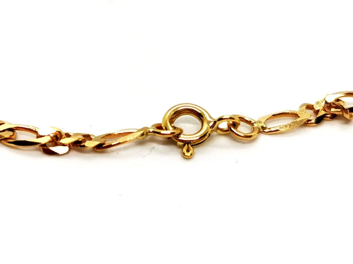 Alternating link necklace Yellow gold - Image 5
