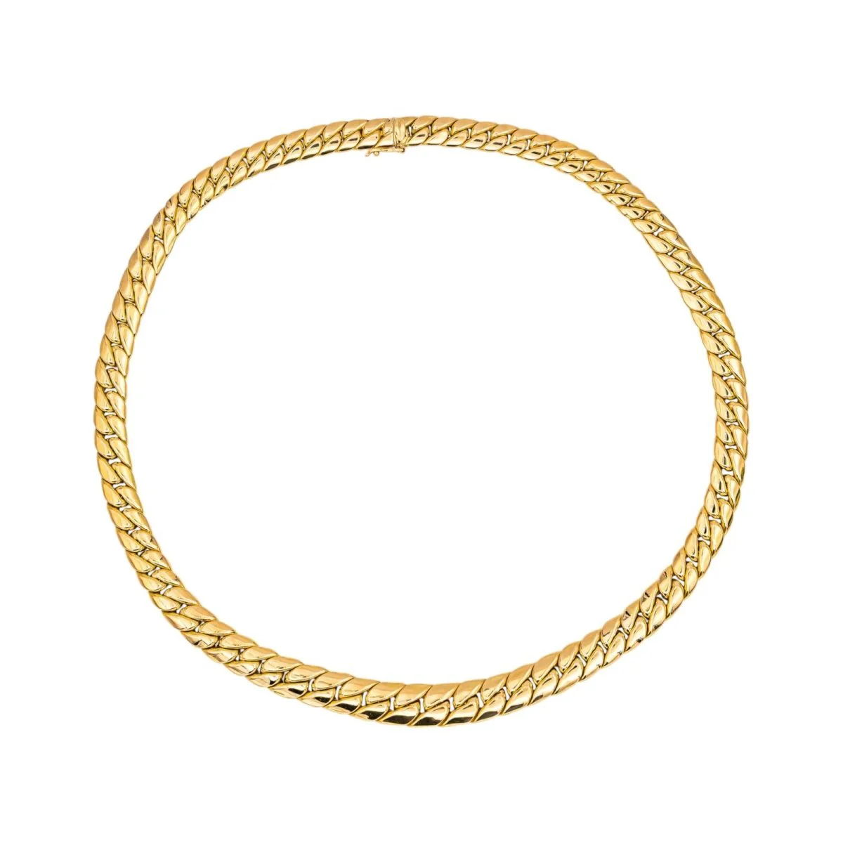 Necklace English mesh Yellow gold - Image 5