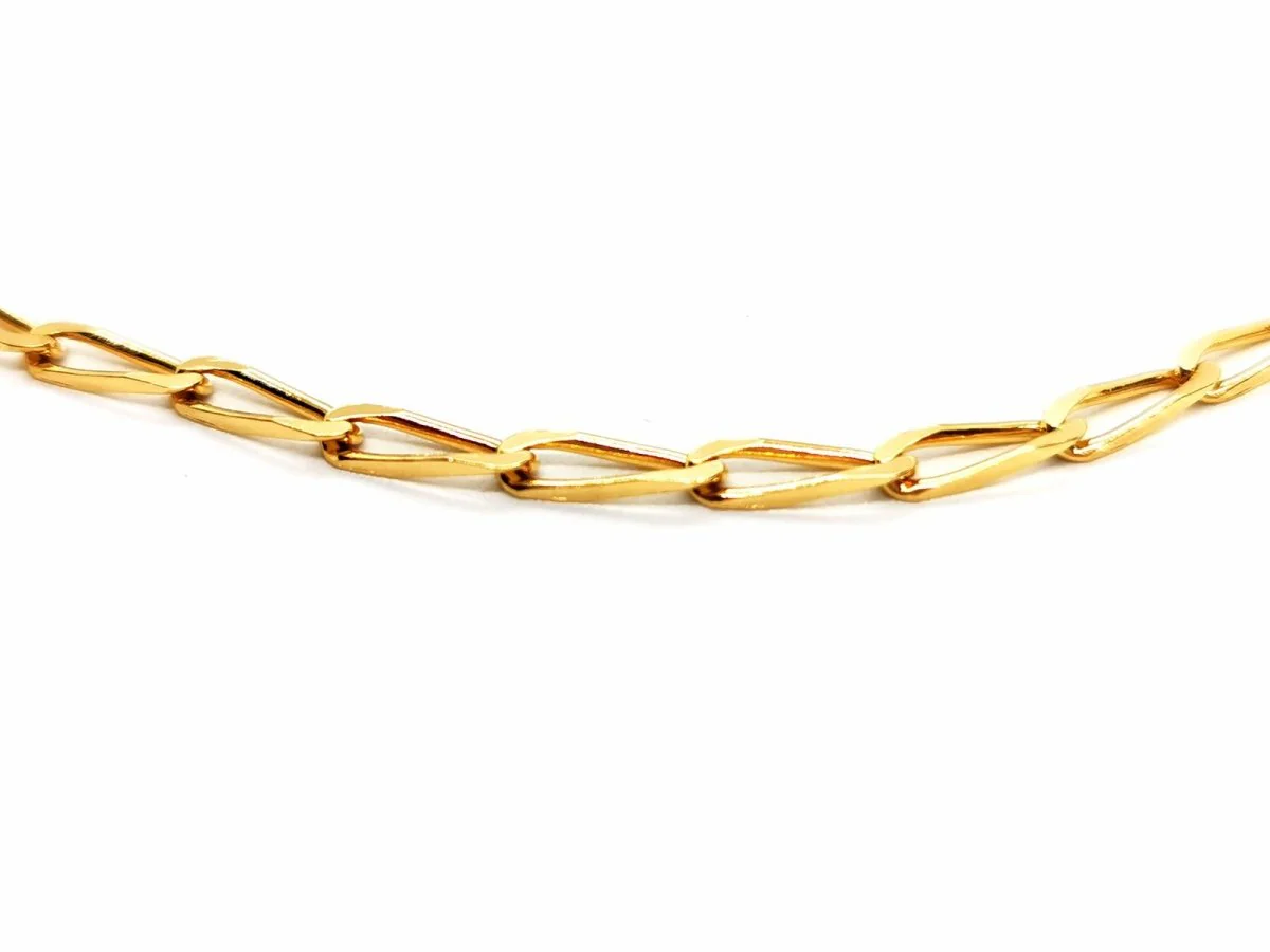 Horse mesh chain necklace in yellow gold - Image 5