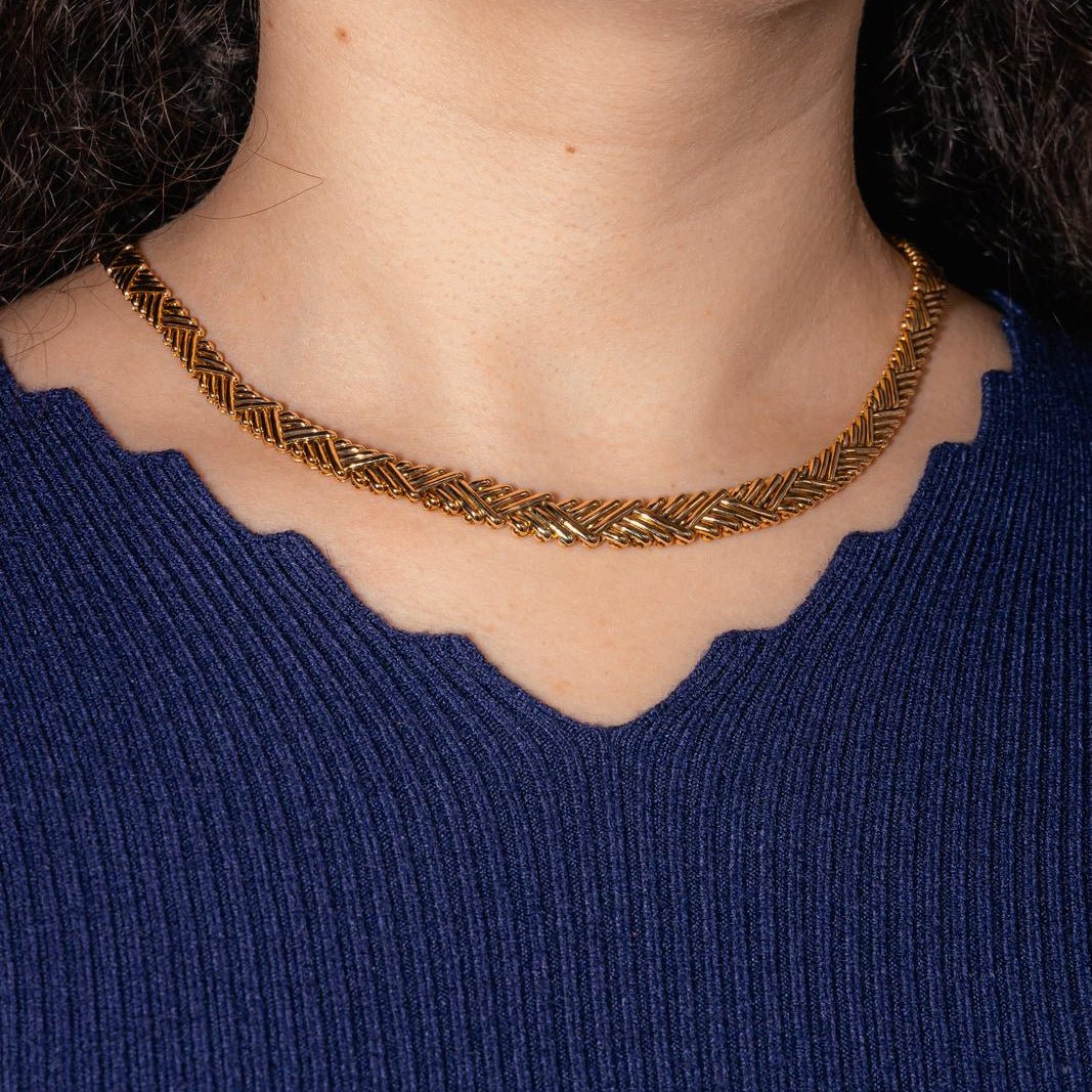 Maille necklace in yellow gold - Image 2