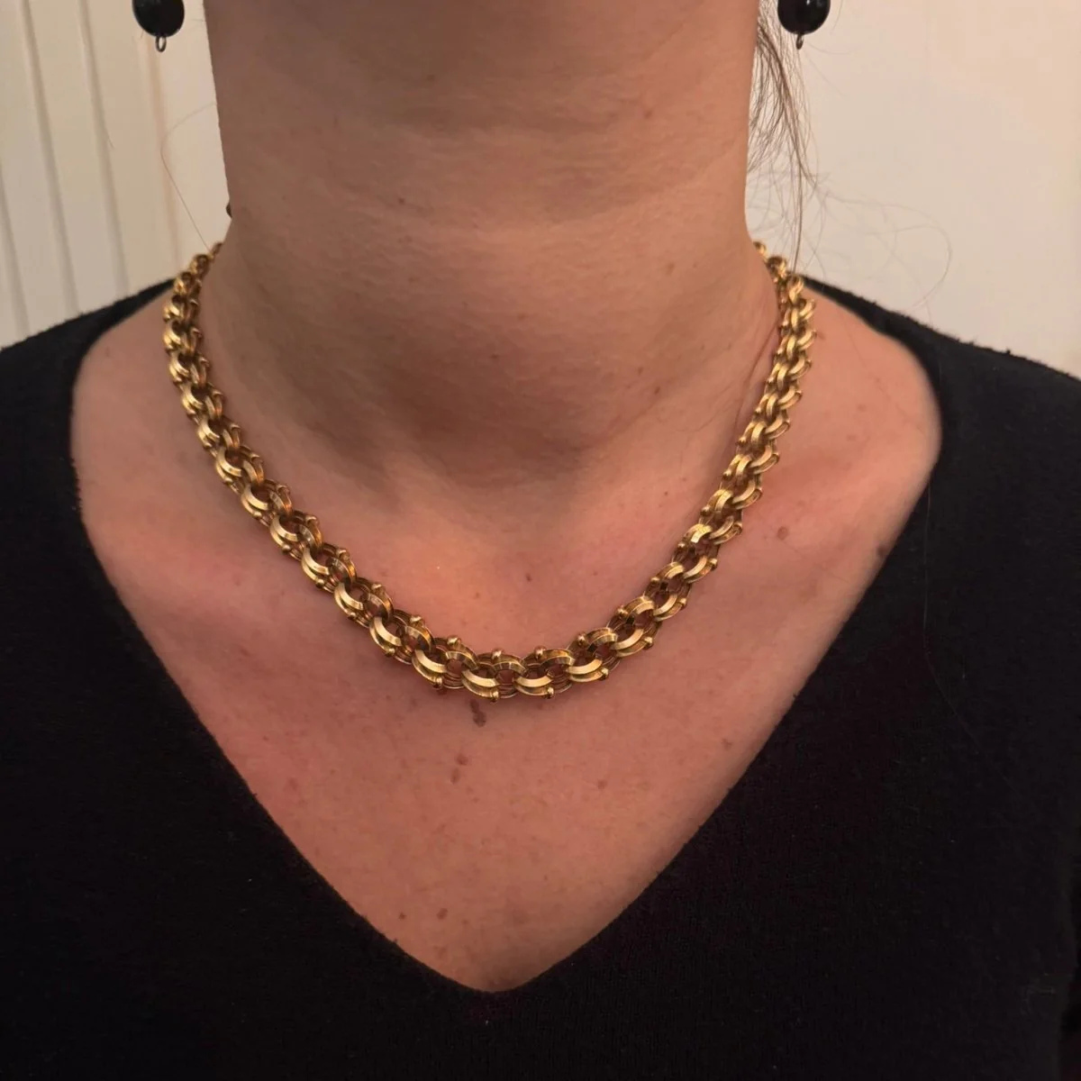 Rose gold mesh necklace - Image 2