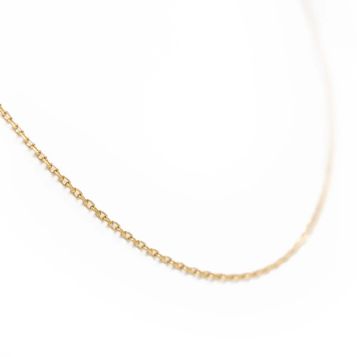 Cable link chain necklace in yellow gold - Image 4