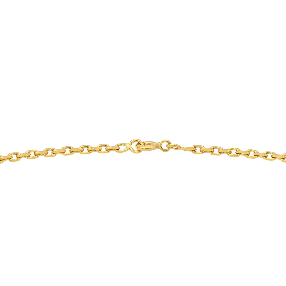Cable link necklace Yellow gold - Image 7