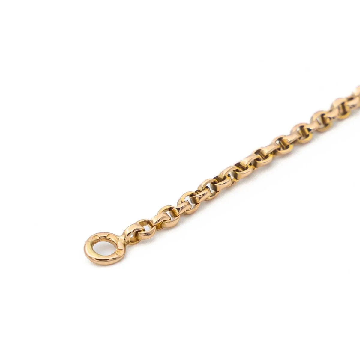 Yellow gold belcher chain necklace - Image 4