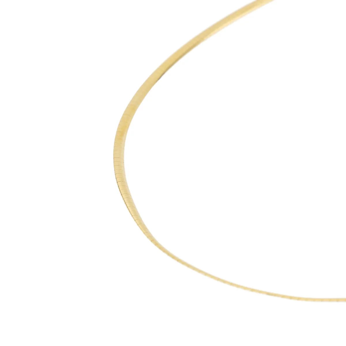 Omega mesh necklace in white gold - Image 5