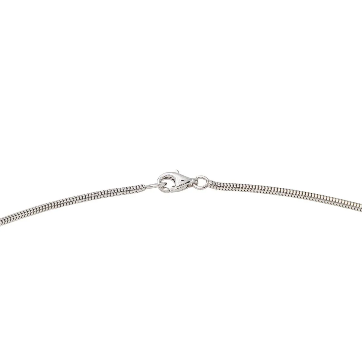White gold serpentine mesh necklace - Image 7
