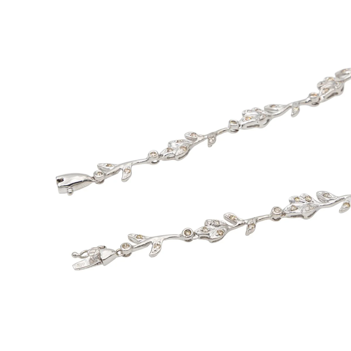 White Gold Diamond Necklace - Image 8