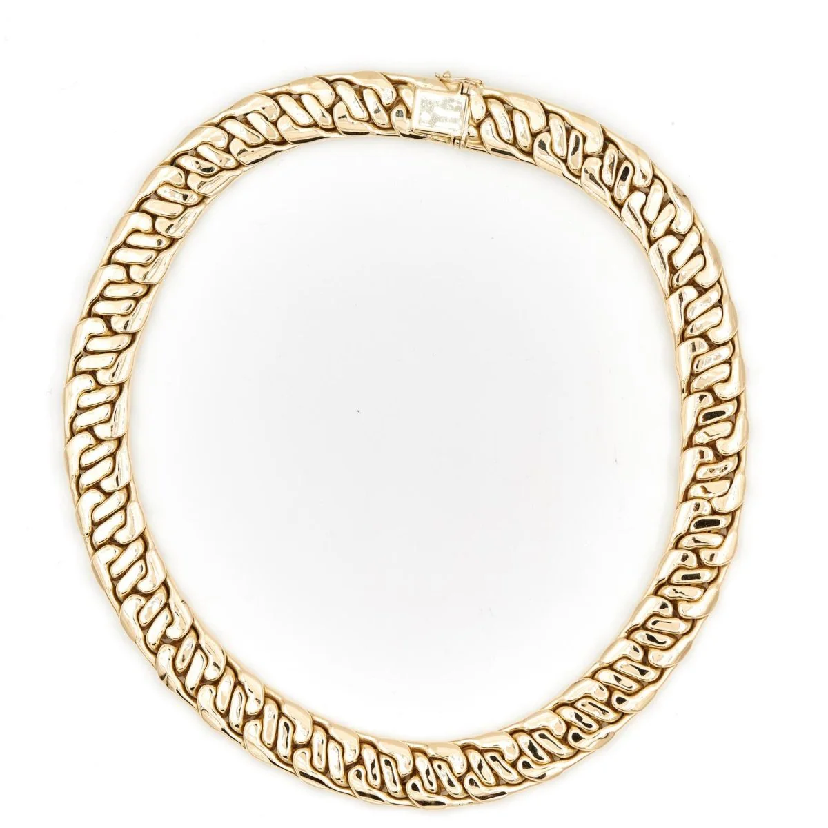 Maille necklace in yellow gold - Image 3