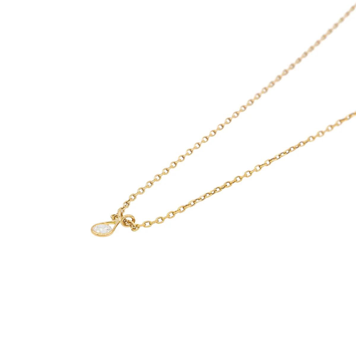 Maille necklace in yellow gold and diamond - Image 4