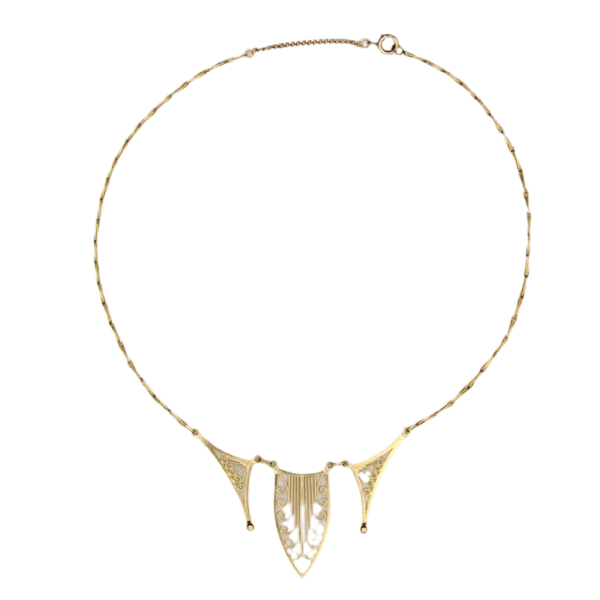 Necklace Drapery in yellow gold - Image 3