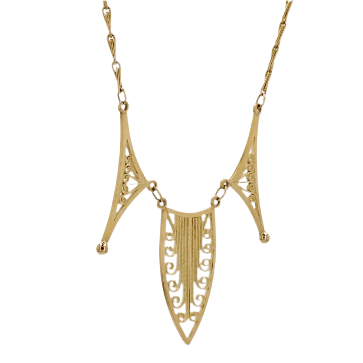 Necklace Drapery in yellow gold - Image 4