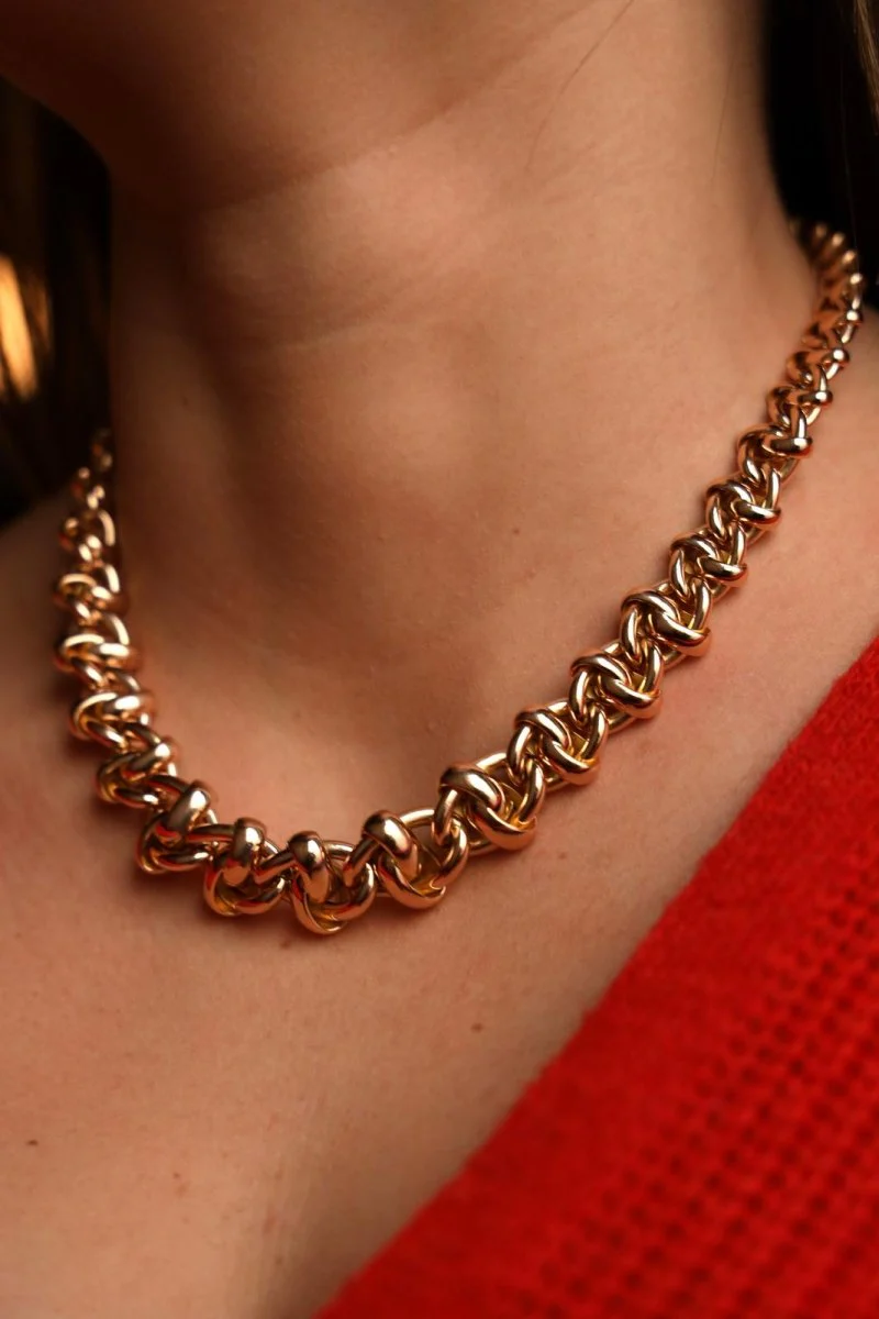 Rose gold chain necklace - Image 2