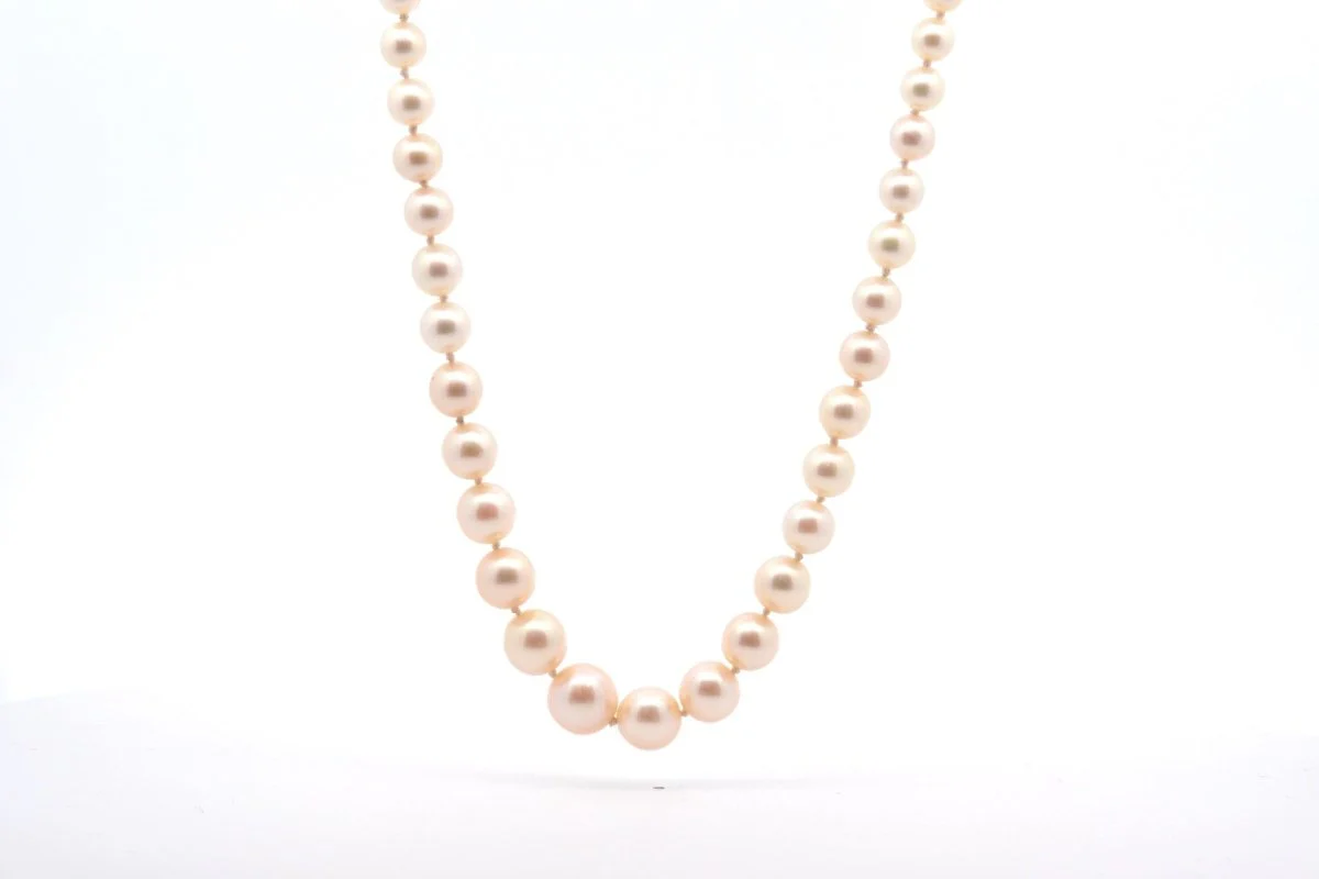 Cultured pearl necklace - Image 2