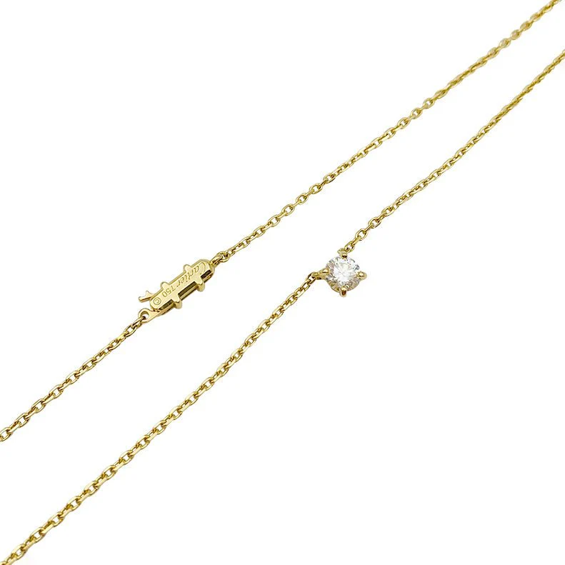 Cartier solitaire necklace, "1895", yellow gold - Image 5