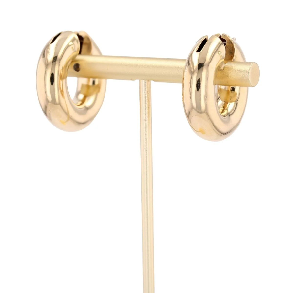Hoop earrings in yellow gold - Image 3