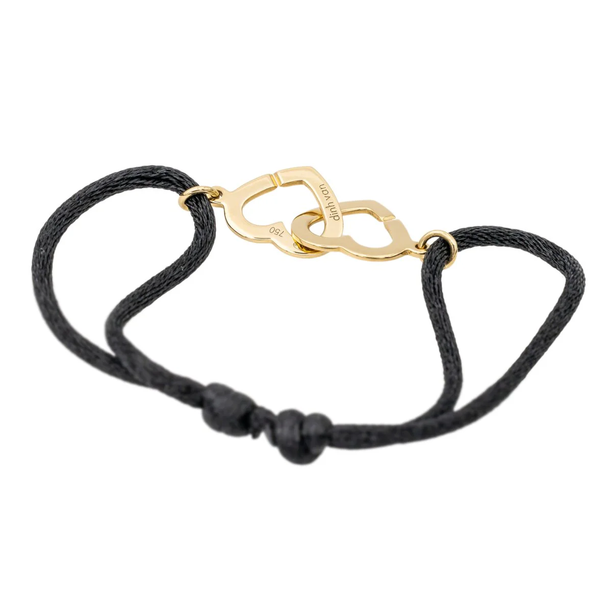 DINH VAN "Double Heart" bracelet in yellow gold - Image 4