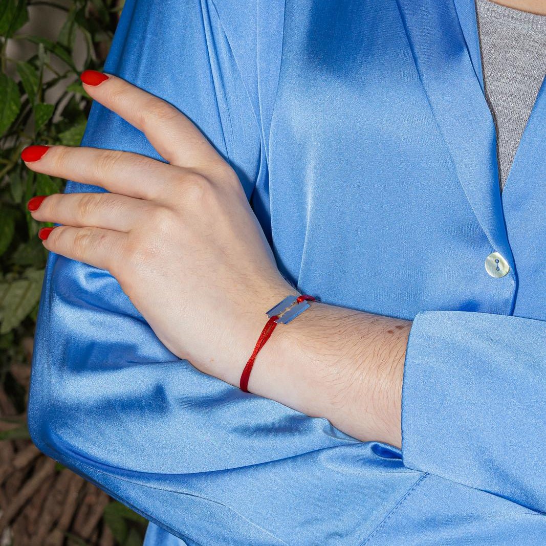 DINH VAN "Razor Blade" Flexible Bracelet in White Gold - Image 2
