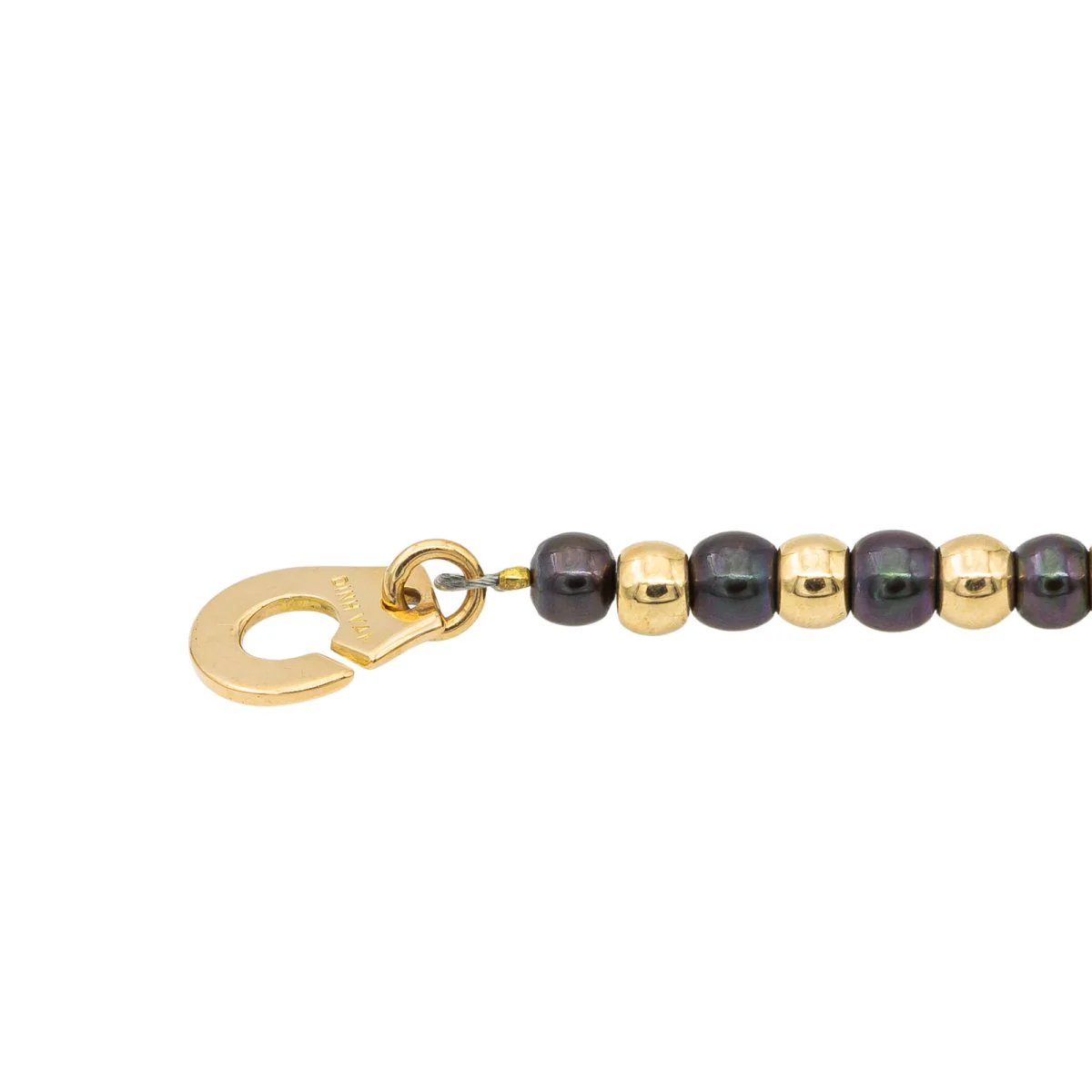 DINH VAN Menottes necklace in yellow gold and pearl - Image 5