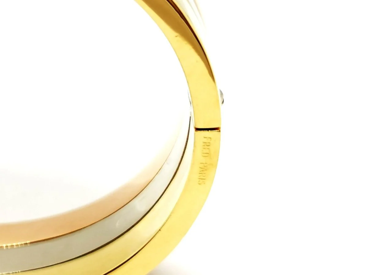 FRED Cuff Bracelet in 3 golds - Image 4