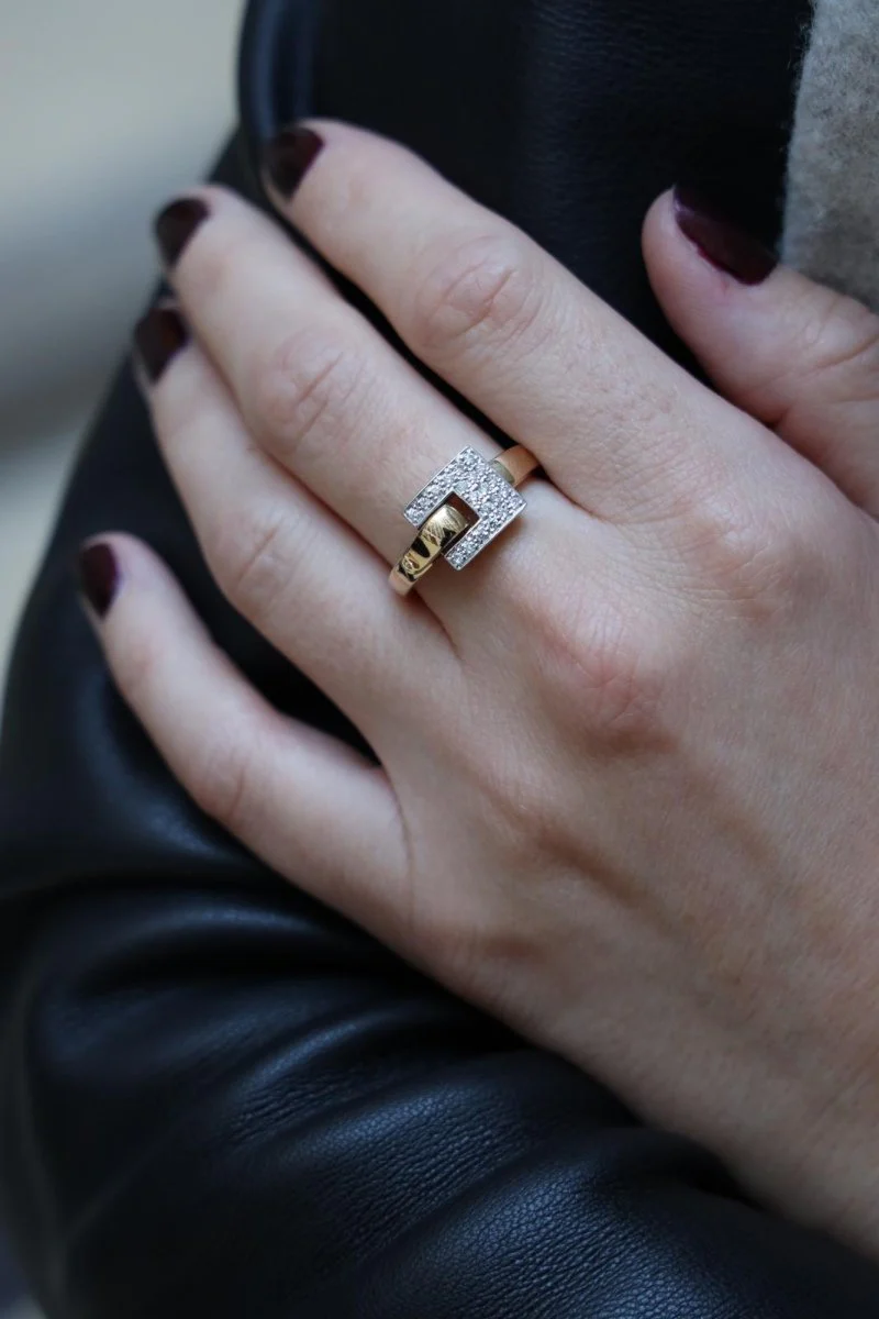Guy Laroche Ring Yellow gold Diamond - Image 2