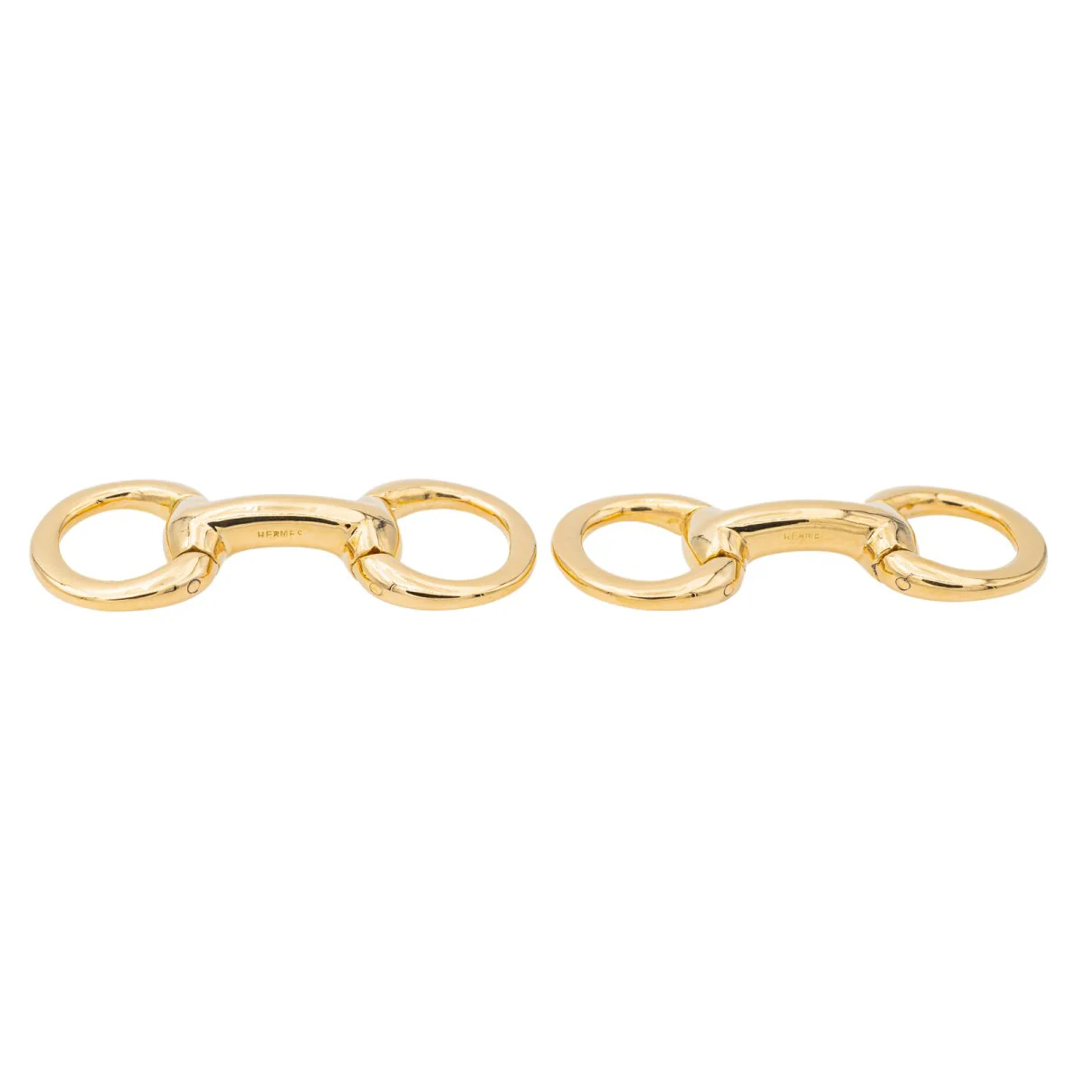 HERMÈS cufflinks in yellow gold - Image 2