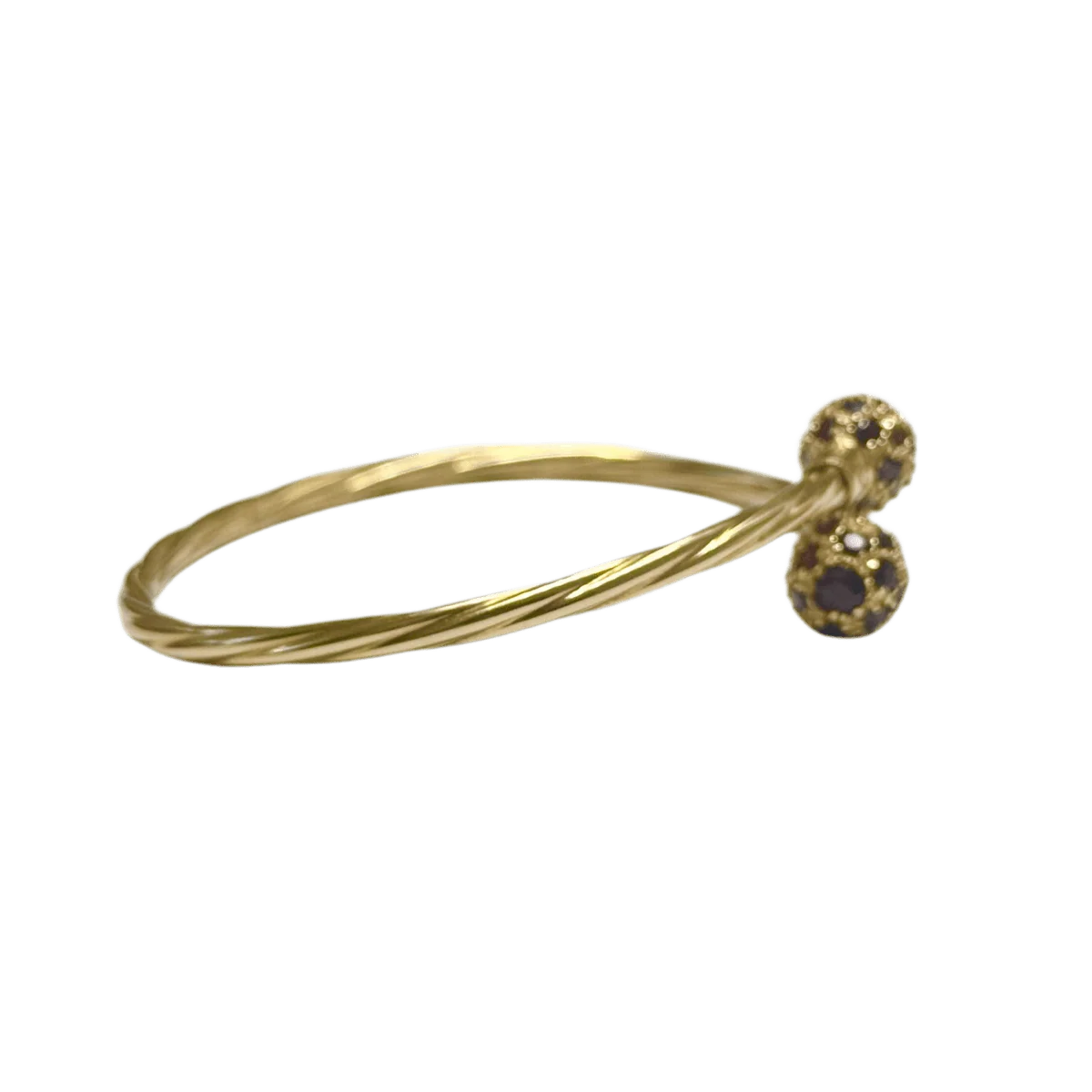 Bracelet Rush in yellow gold and garnets - Image 4