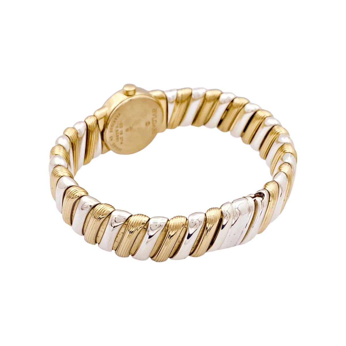 Watch BULGARI "BB 19 2T", in yellow gold and white - Image 4