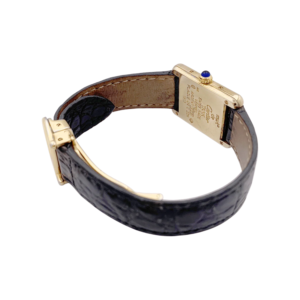 Watch Cartier Tank Must in silver gold-plated - Image 4