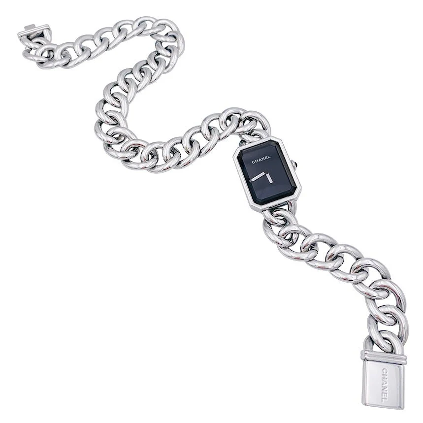 CHANEL “Première Chain Gourmette” watch in steel - Image 3