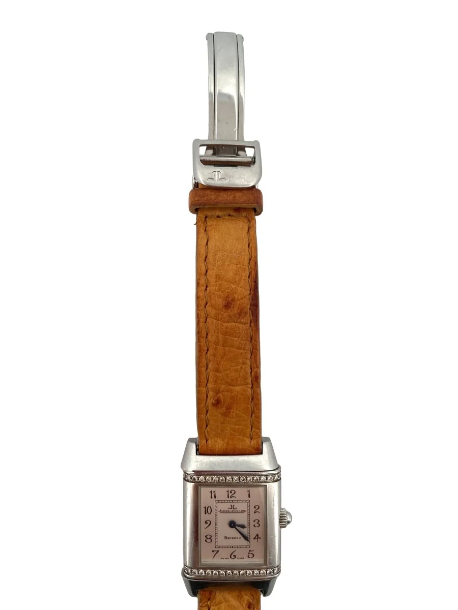 JAEGER LECOULTRE Reverso watch, “Lady Flora” in steel and diamonds - Image 6