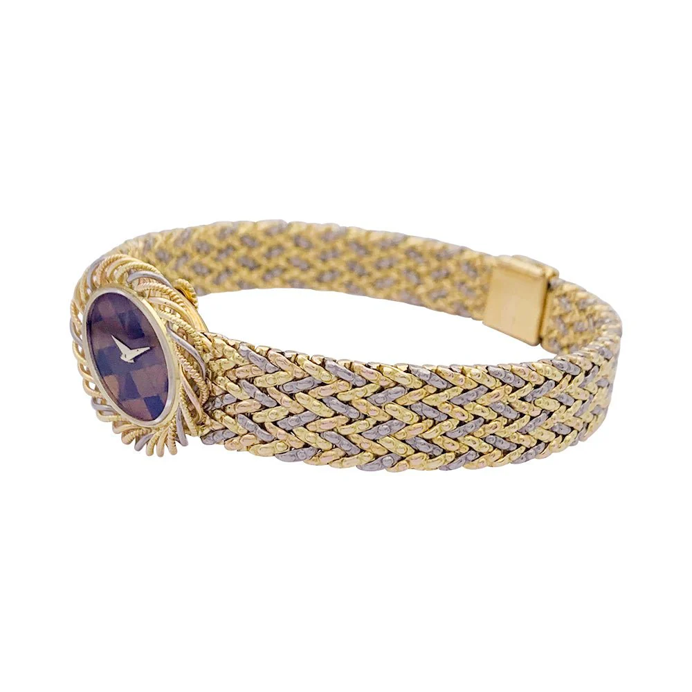 Vacheron Constantin watch, two golds and tiger's eye - Image 5