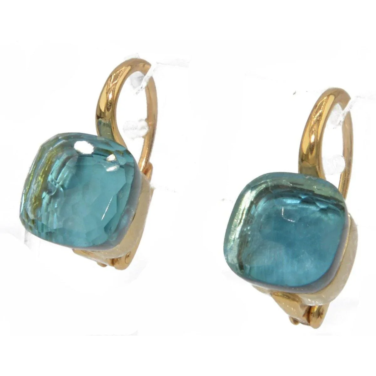 Pair of earrings from Pomellato, Nudo model, in Blue Topaz - Image 3